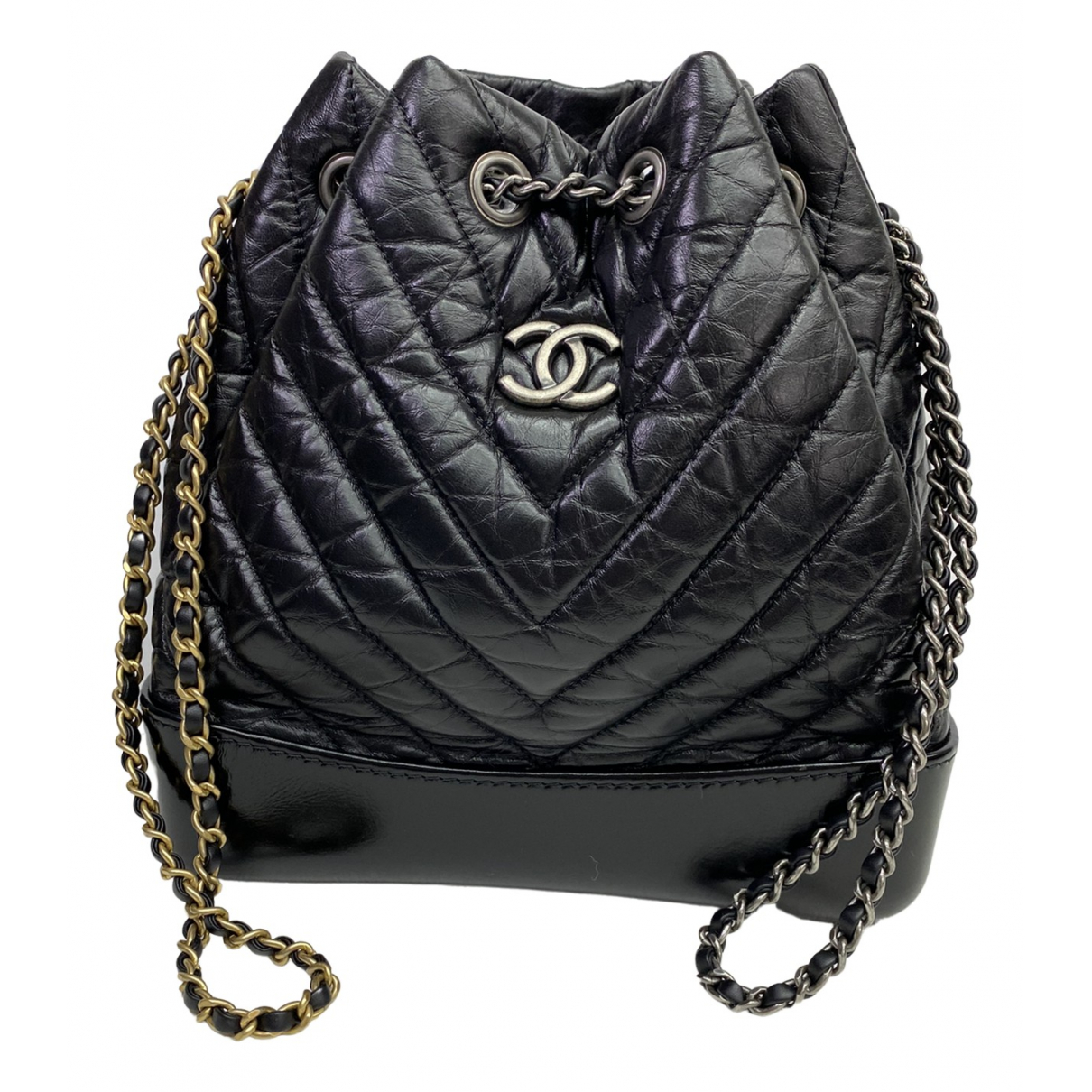 Gabrielle leather backpack Chanel Black 